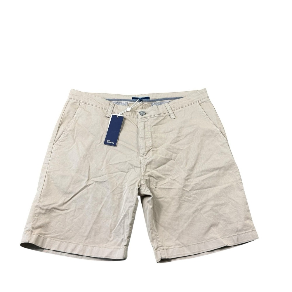 Shore Liam 7.5” Flat Front Chino Short Safari Brown Mens 35 SM541SH-7.5 NWT